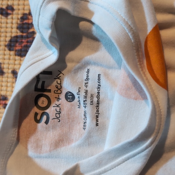 Soft by Jack and Becky pajamas kids size 14 - Picture 3 of 4